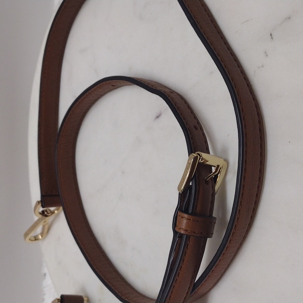 Michael Kors Brown 5 Eyelets Adjustable 38 1/2"- 43 1/4" Long x 5/8" Wide #99-31 - Picture 5 of 16